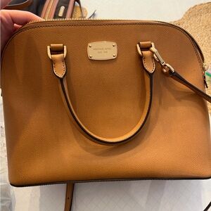 Michael Kors Camel Leather Satchel